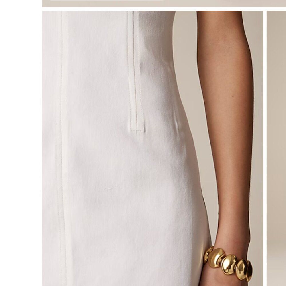 J. Crew Corset midi dress in stretch twill A Line Preppy Office Size 2 - Picture 9 of 10